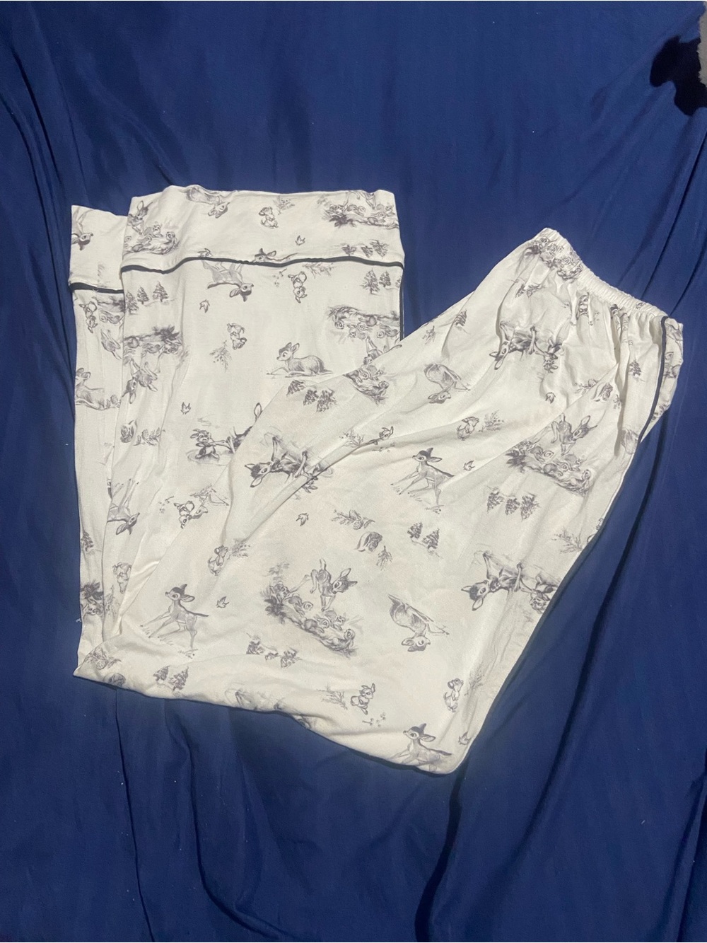 aerie White Sleep Pants with Gray Character Print - Picture 4 of 6
